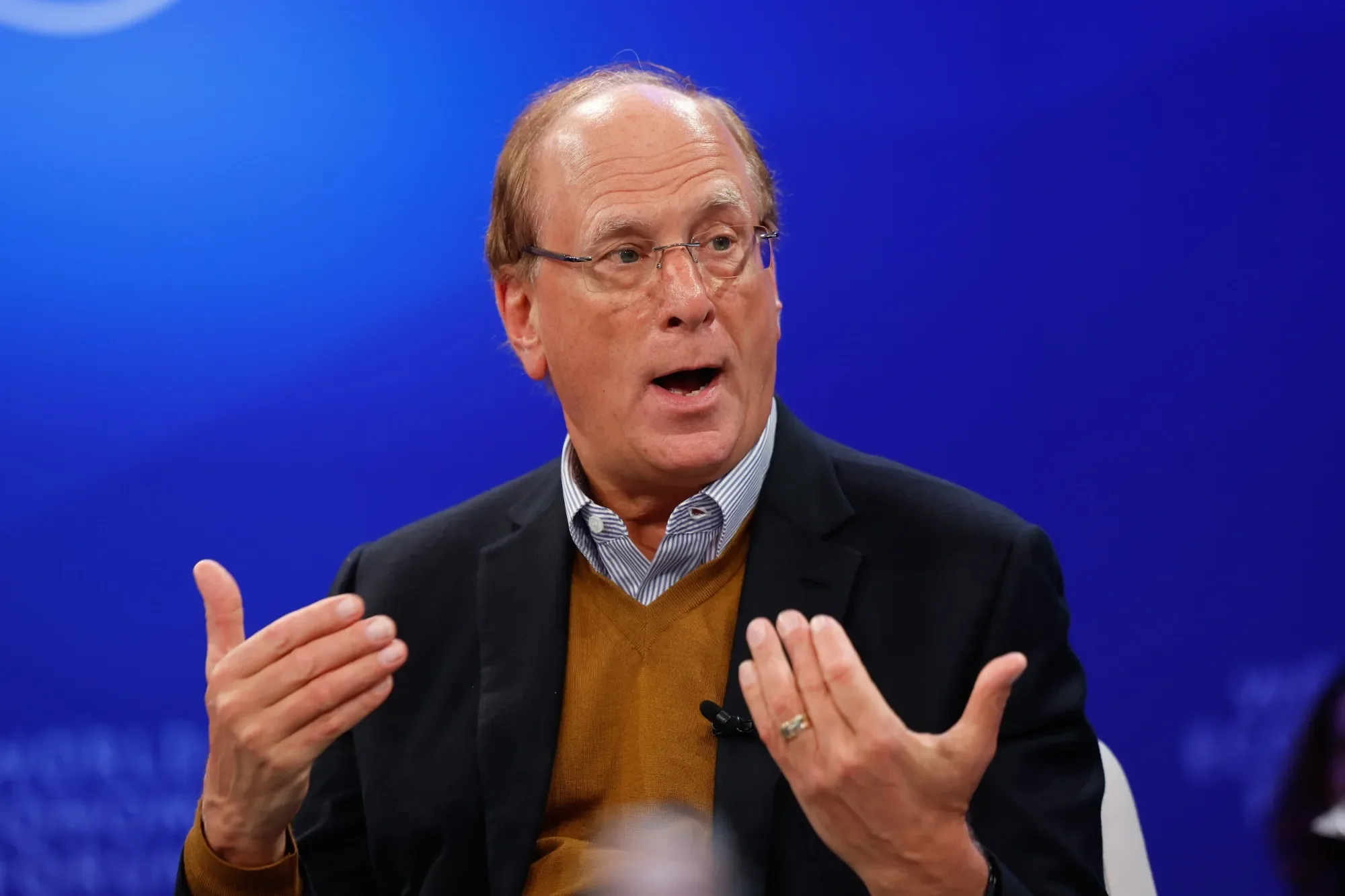 Retrato del directivo Larry Fink